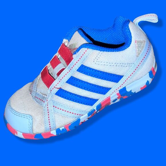 Adidas Unisex Toddler NatWeb Slip-On Low Sneakers JQ2 Blue B40084 Size 8K - Picture 7 of 7